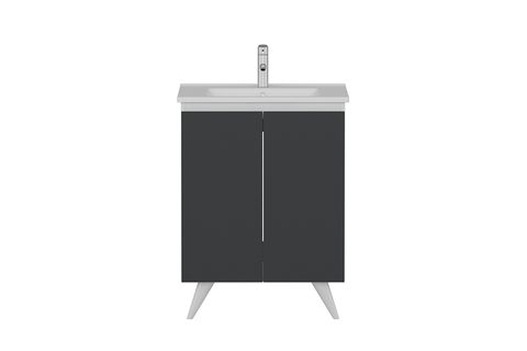 NİKA BANYO DOLABI ALT 65CM AY2K ETJ BEYAZ ANTRASİT