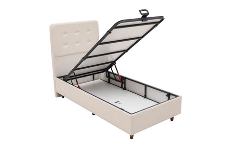 NOTTE BAZA VE BAŞLIK SETİ, KREM, 120X200