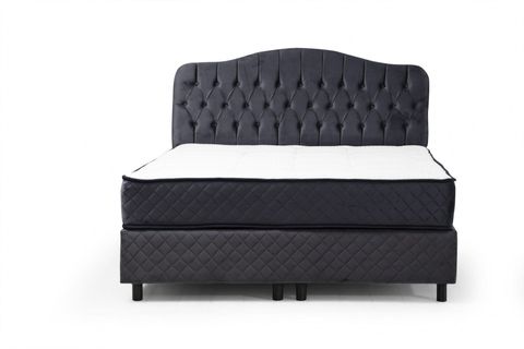 VASSİ SONATA ÇİFT KİŞİLİK BAZA+BAŞLIK+YATAK, ANTRASİT, 150X200