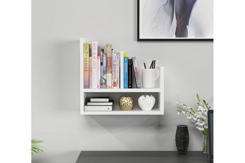 DEKOROSSO CROW MASAÜSTÜ ORGANİZER DUVAR RAFI MONTESSORİ RAF BEYAZ