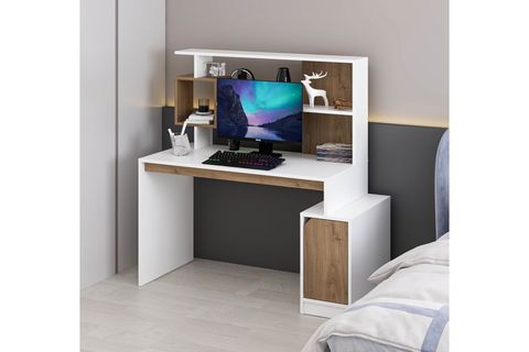 ARLENA ÇALIŞMA MASASI, BEYAZ RAHLE