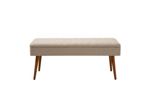 Vina Kumaşlı Bench, Ceviz Krem