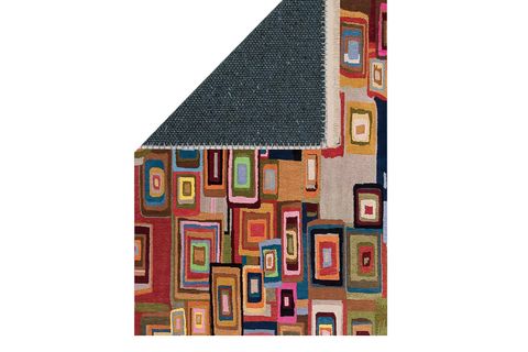 RENKLİ GEOMETRİ DOKUMA TABAN HALI, 616 YNG, 120X180 CM