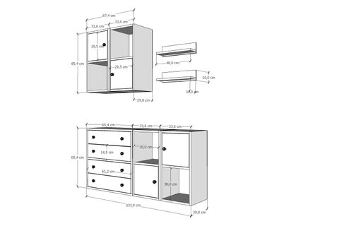 BK ÇOK AMAÇLI DOLAP, 4 KAPAKLI, KBR