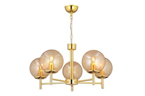 APLİQA MİNAR BEŞLİ AVİZE, GOLD