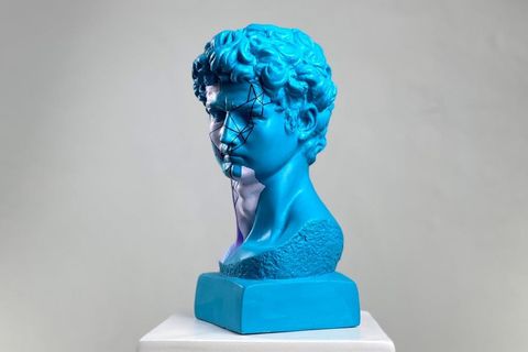 DAVID GEOMETRIC SKY POP ART DEKORATİF ROMA YUNAN HEYKELLERİ