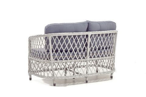 PALMA RATTAN İKİLİ OTURMA GRUBU, BEYAZ