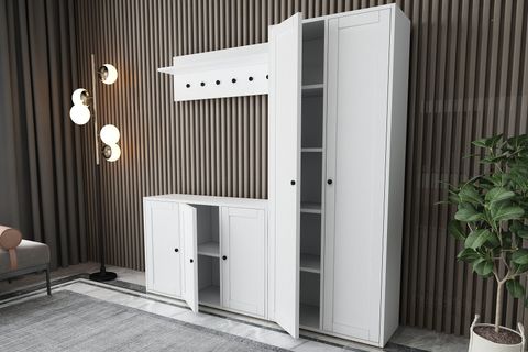 ZEYNEP PORTMANTO 557, KAPAKLI, BEYAZ, 160 CM