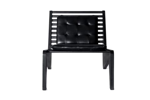 SOHOMANJE GERÇEK DERİ BERJER, SİYAH