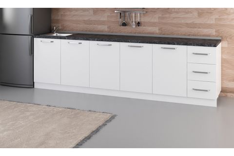 MİNAR 290 CM MUTFAK DOLABI BEYAZ 290-B2-ALT MODÜL