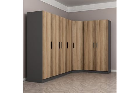 MİNAR KALE GARDIROP 8,  7 KAPAKLI,  DORE