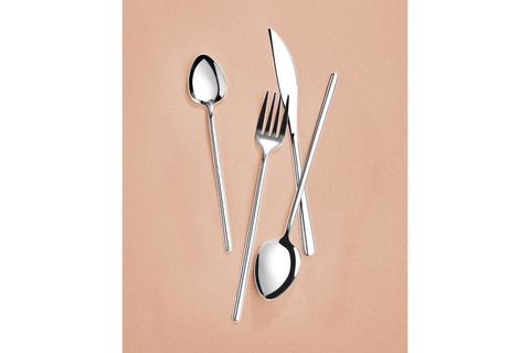 THE MİA GİALLO ÇATAL KAŞIK BIÇAK TAKIMI GÜMÜŞ 24 PARÇA