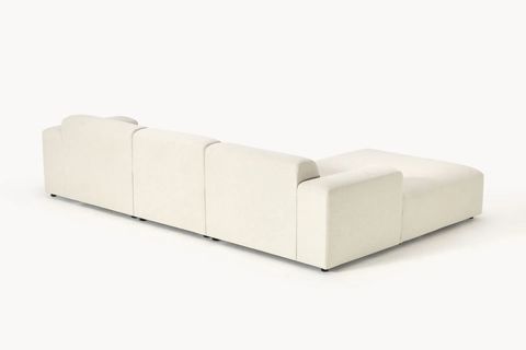 ELSA KETEN KÖŞE KOLTUK, SOL KÖŞE, KIRIK BEYAZ