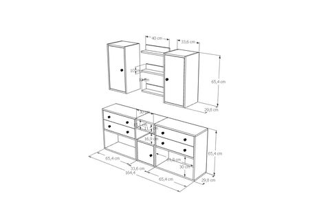 BK ÇOK AMAÇLI DOLAP, 3 KAPAKLI, MST