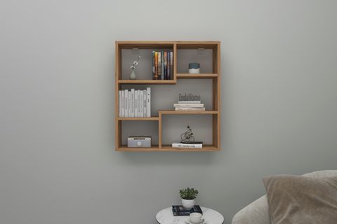 MYRA09 MODERN MUTFAK RAFI, ATLANTİK ÇAM, 5 BÖLMELİ