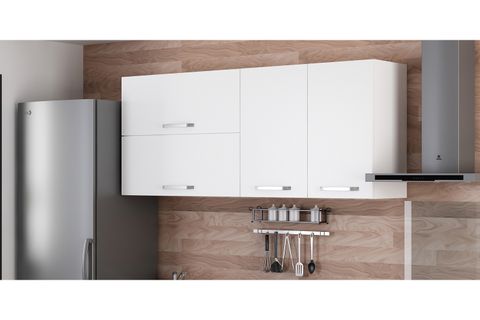 MİNAR 175 CM MUTFAK DOLABI BEYAZ 175-B2-ÜST MODÜL