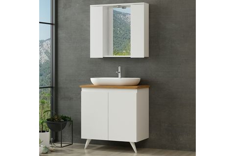 NİKA BANYO DOLABI 85CM AY2K 2K1A TZG BEYAZ