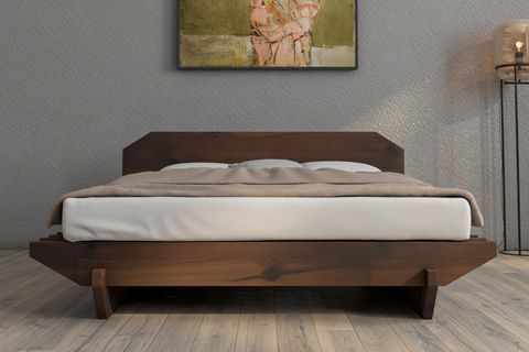 MASİF AHŞAP PLATFORM KARYOLA, 180X200