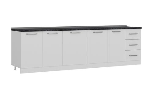 MİNAR 290 CM MUTFAK DOLABI BEYAZ 290-B1-ALT MODÜL