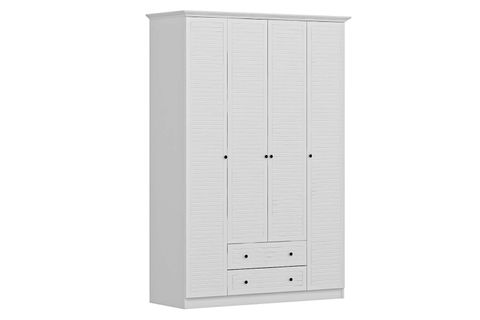 LİVO GARDIROP, BEYAZ, 4 KAPAKLI