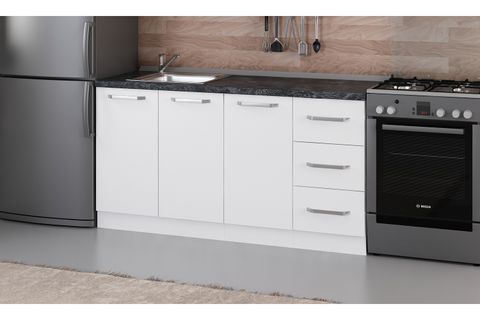 MİNAR 160 CM MUTFAK DOLABI BEYAZ 160-B1-ALT MODÜL