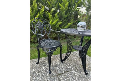 İSTANBUL BAHÇE BALKON ÇAY SETİ, SİYAH