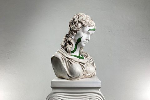 HERA SNAKES ON HERA POP ART DEKORATİF ROMA YUNAN HEYKELLERİ
