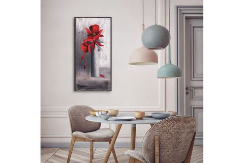 ÇERÇEVELİ FLOWER-2  AHŞAP TABLO 30X60