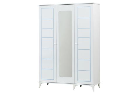 TREND GENÇ ODASI TAKIMI, MAVİ, 3 KAPAKLI