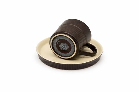 FLUTED TÜRK KAHVESİ FİNCANI, ANTRASİT