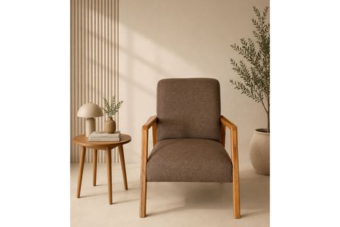 LUCCA BERJER NATURAL AHŞAP, KAHVERENGİ
