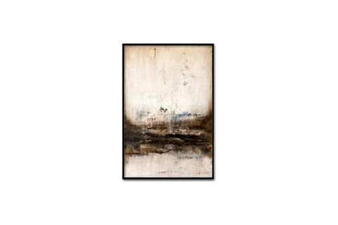 TABLOLIFE GLOOMY ROAD YAĞLI BOYA DOKULU TABLO, SİYAH ÇERÇEVE, 60X90