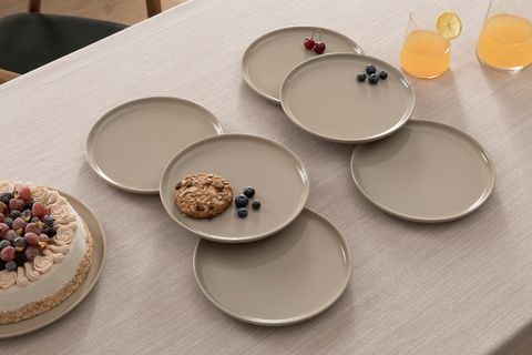 KİTCHEN ESSENTİALS STONEWARE YEMEK TAKIMI, VİZON, 24 PARÇA