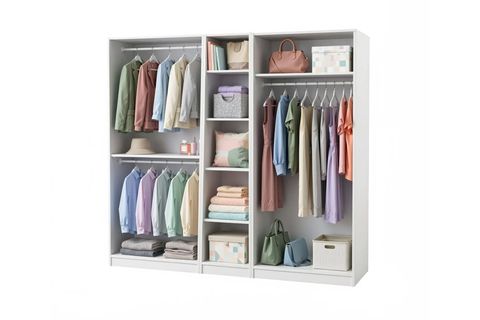 DEKOREX GARDIROP, BEYAZ, 4 KAPAKLI, MNT511