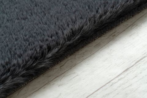 TAPPETO REX TAVŞANI DEKORATİF POST HALI, ANTRASİT, 80X200