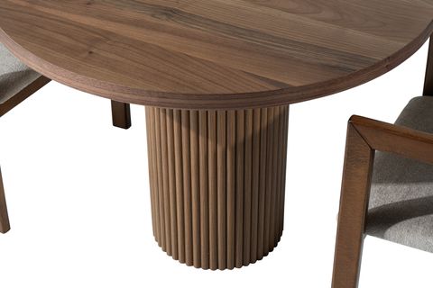 DANET YUVARLAK MUTFAK MASASI, CEVİZ