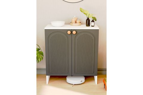 BOHA BOHEM MDF MEMBRAN KAPAKLI ÇOK AMAÇLI DOLAP, ANTRASİT BEYAZ