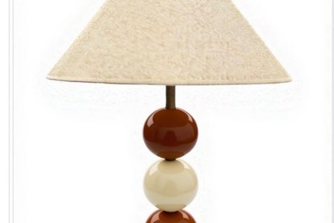 ZEN EL YAPIMI MASİF ABAJUR, KREM