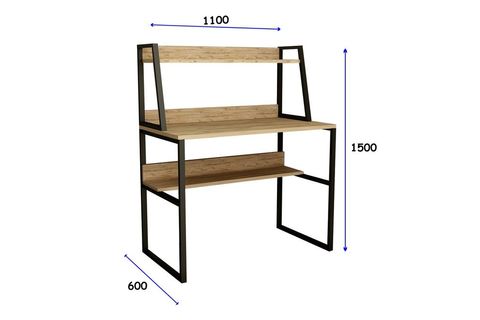ALFA RAFLI ÇALIŞMA MASASI, CEVİZ