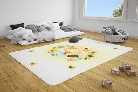 DEKORATİF KAYMAZ TABANLI EĞİTİCİ ÇOCUK ODASI OYUN HALISI MODEL 301 150X200