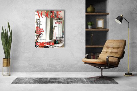 VOGUE MAGAZİN KAPAĞI AYNA, 30X42