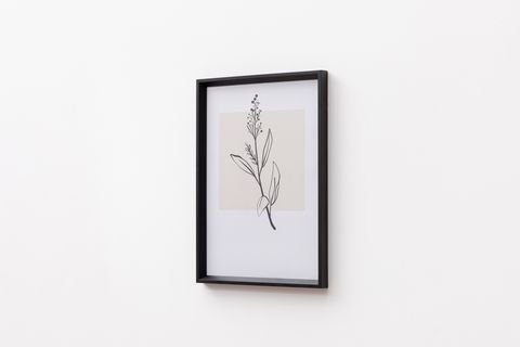 FLORAL ÜÇLÜ TABLO SETİ, SİYAH ÇERÇEVE, 33X48