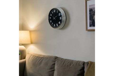 SİLVER SHADOW METAL DUVAR SAATİ 40 CM