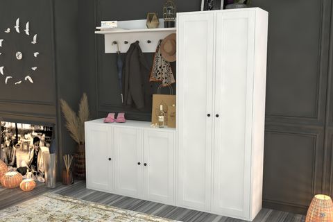 ZEYNEP PORTMANTO 557, KAPAKLI, BEYAZ, 160 CM