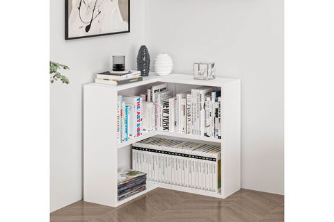 ADEL KÖŞE KİTAPLIK, BEYAZ, 1 RAFLI