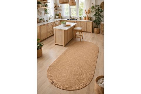 RİXO ÇİFT TARAFLI JÜT OVAL HALI, 100X300