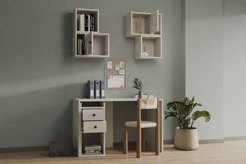 BK ÇALIŞMA MASASI, 2 ÇEKMECE 2 KAPAKLI