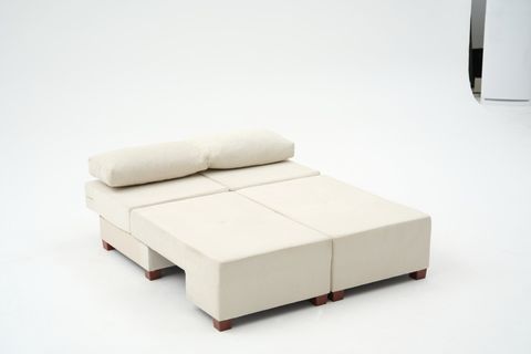 PERENNA YATAKLI ÜÇLÜ KOLTUK, ŞÖNİL, KREM