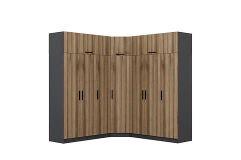 MİNAR KALE GARDIROP 1,  7 KAPAKLI,  DORE