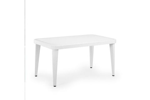 TİLİA SAND 6 KİŞİLİK CAMLI MASA SANDALYE TAKIMI BAHÇE BALKON SETİ BEYAZ